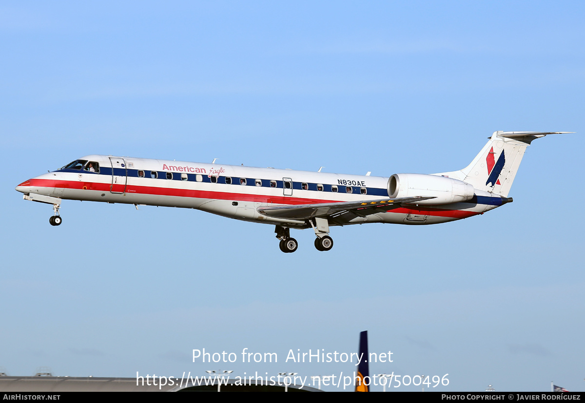 Aircraft Photo of N830AE | Embraer ERJ-140LR (EMB-135KL) | American Eagle | AirHistory.net #500496