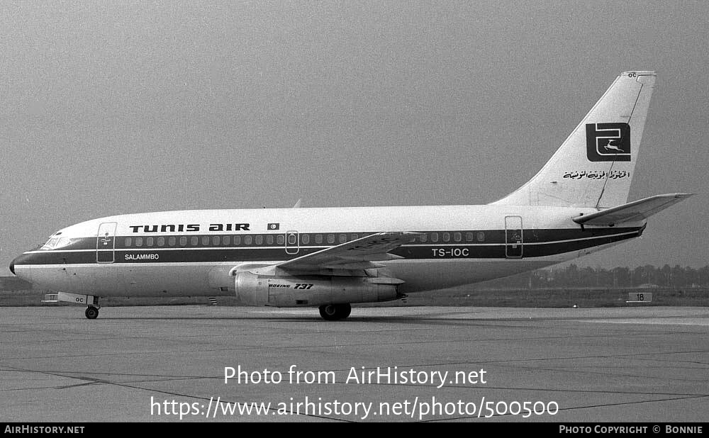 Aircraft Photo of TS-IOC | Boeing 737-2H3/Adv | Tunis Air | AirHistory.net #500500