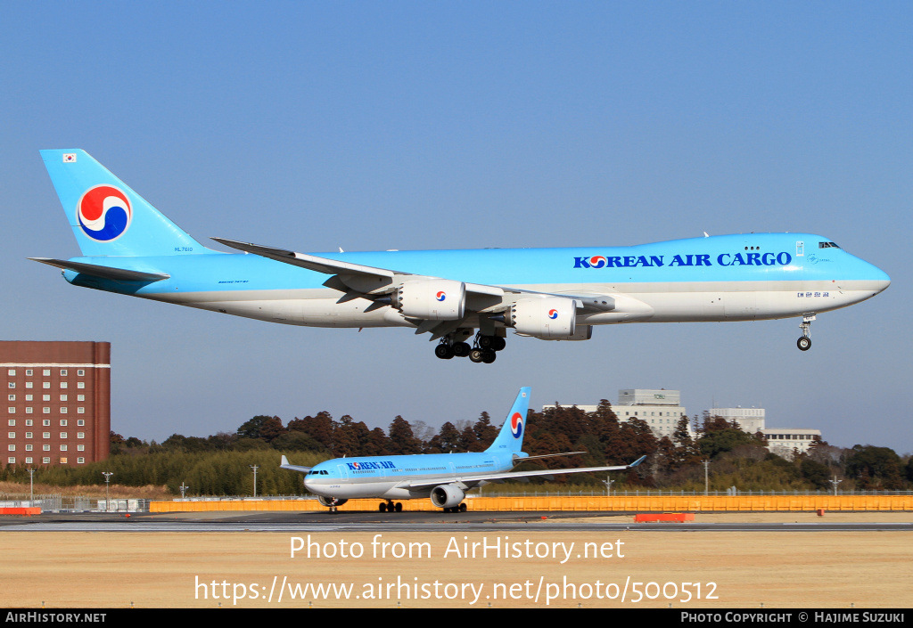 Aircraft Photo of HL7610 | Boeing 747-8HTF/SCD | Korean Air Cargo | AirHistory.net #500512