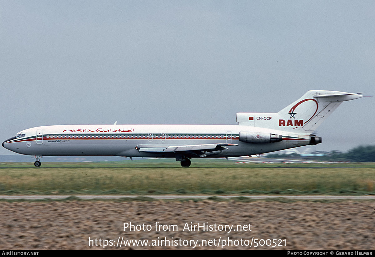 Aircraft Photo of CN-CCF | Boeing 727-2B6 | Royal Air Maroc - RAM | AirHistory.net #500521