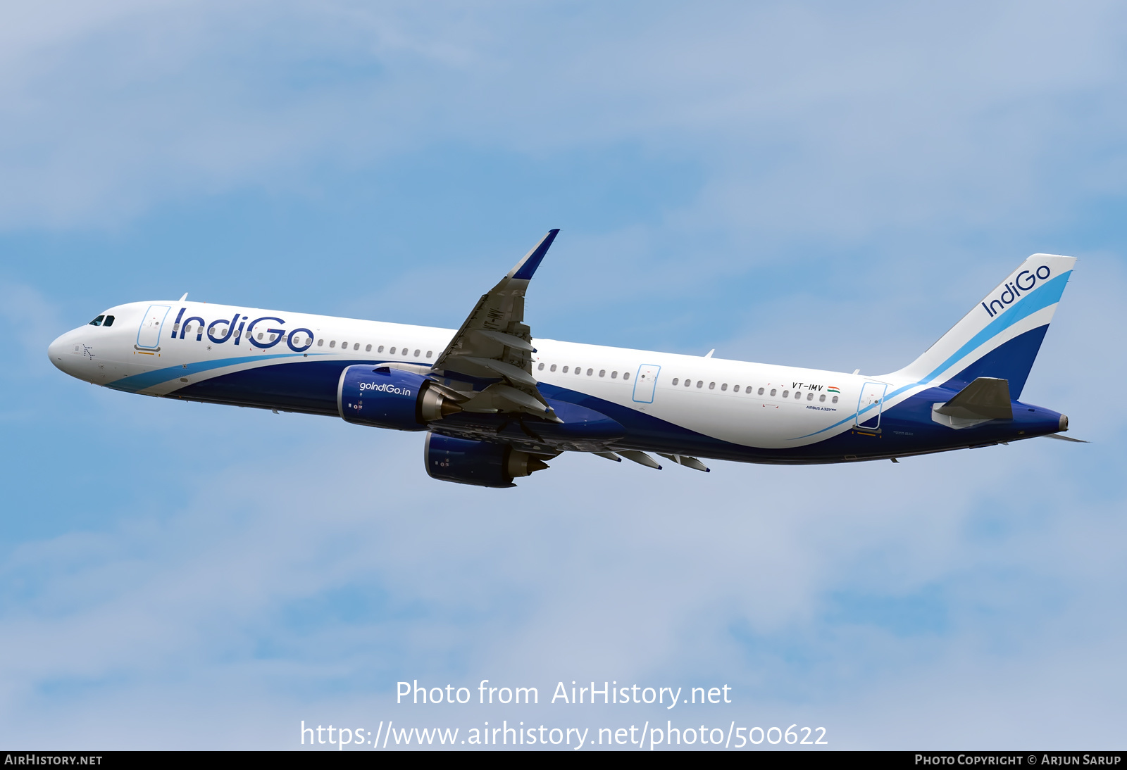 Aircraft Photo of VT-IMV | Airbus A321-251NX | IndiGo | AirHistory.net #500622