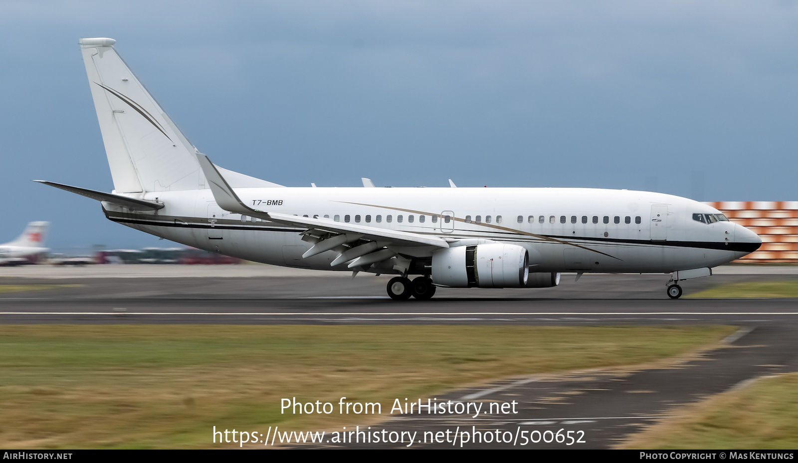 Aircraft Photo of T7-BMB | Boeing 737-73Q BBJ | AirHistory.net #500652