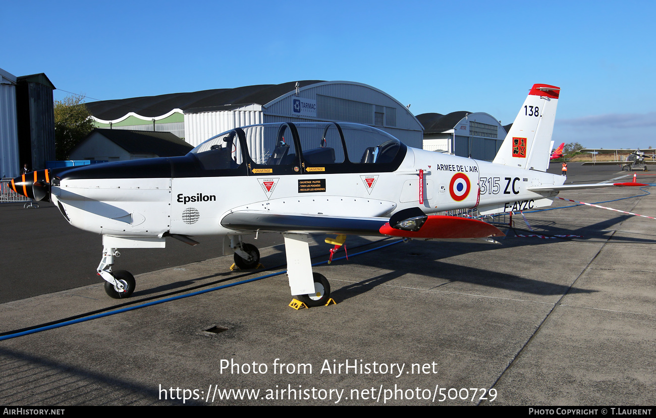 Aircraft Photo of F-AYZC | Socata TB-30 Epsilon | France - Air Force | AirHistory.net #500729