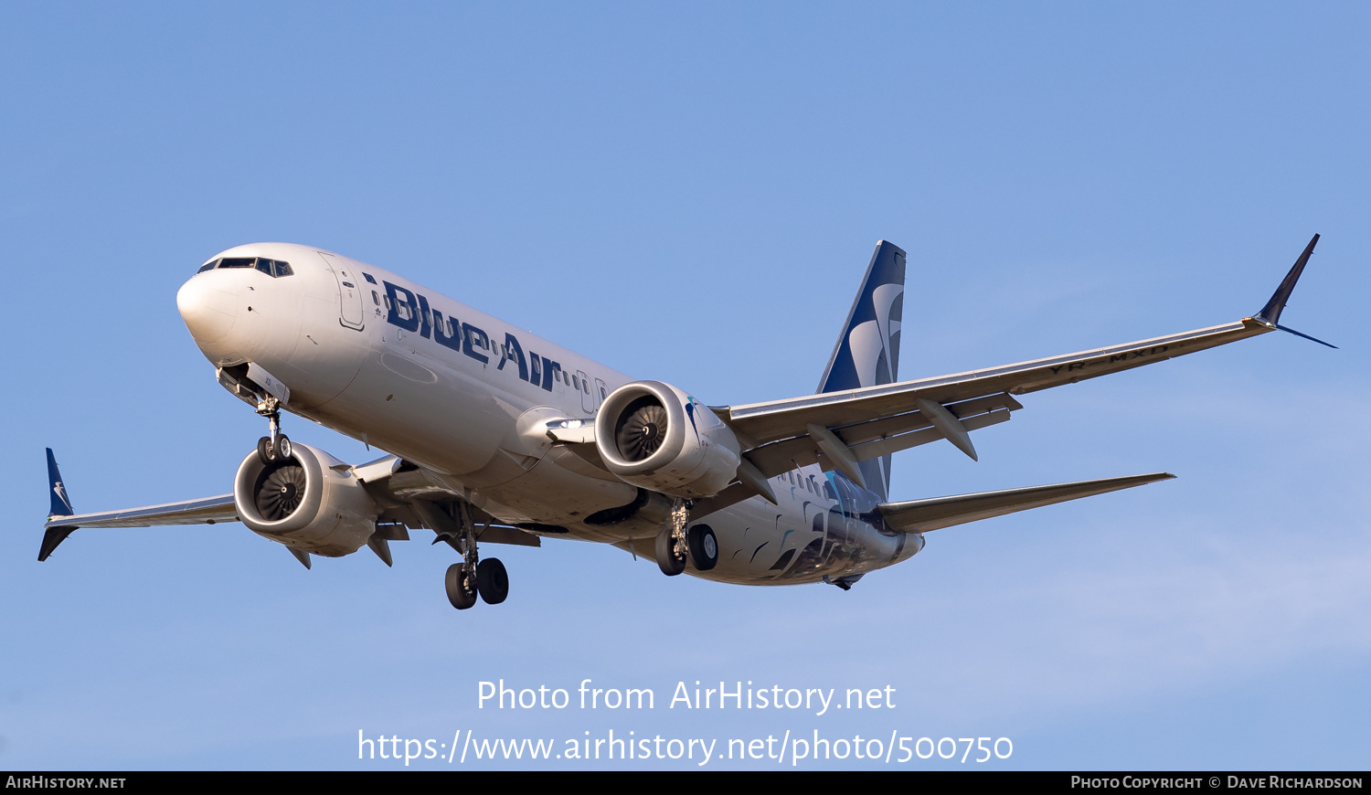 Aircraft Photo of YR-MXD | Boeing 737-8 Max 8 | Blue Air | AirHistory.net #500750