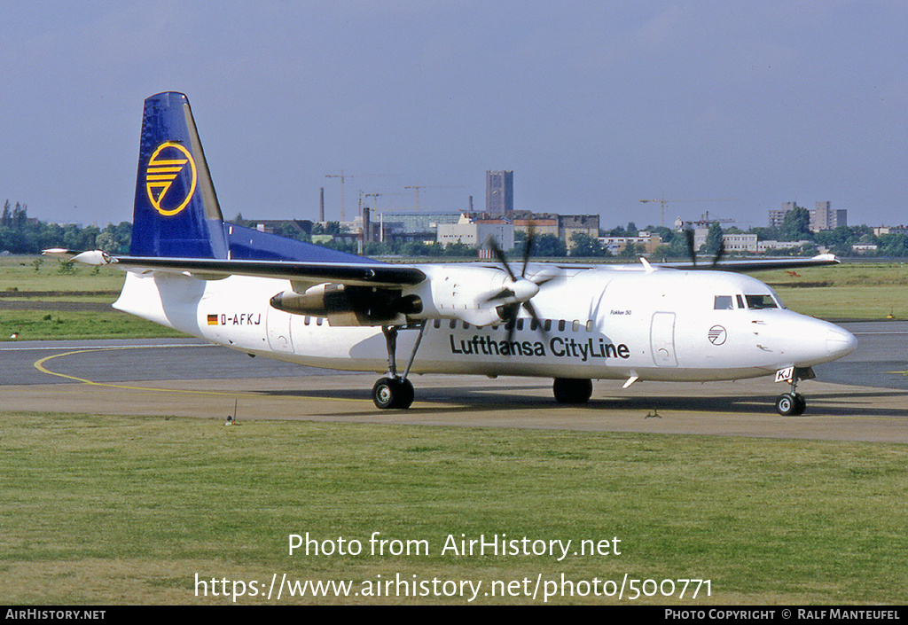 Aircraft Photo of D-AFKJ | Fokker 50 | Lufthansa CityLine | AirHistory.net #500771