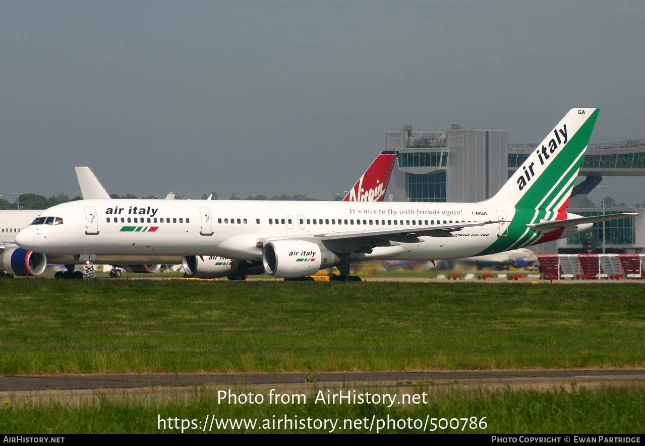 Aircraft Photo of I-AIGA | Boeing 757-230 | Air Italy | AirHistory.net #500786