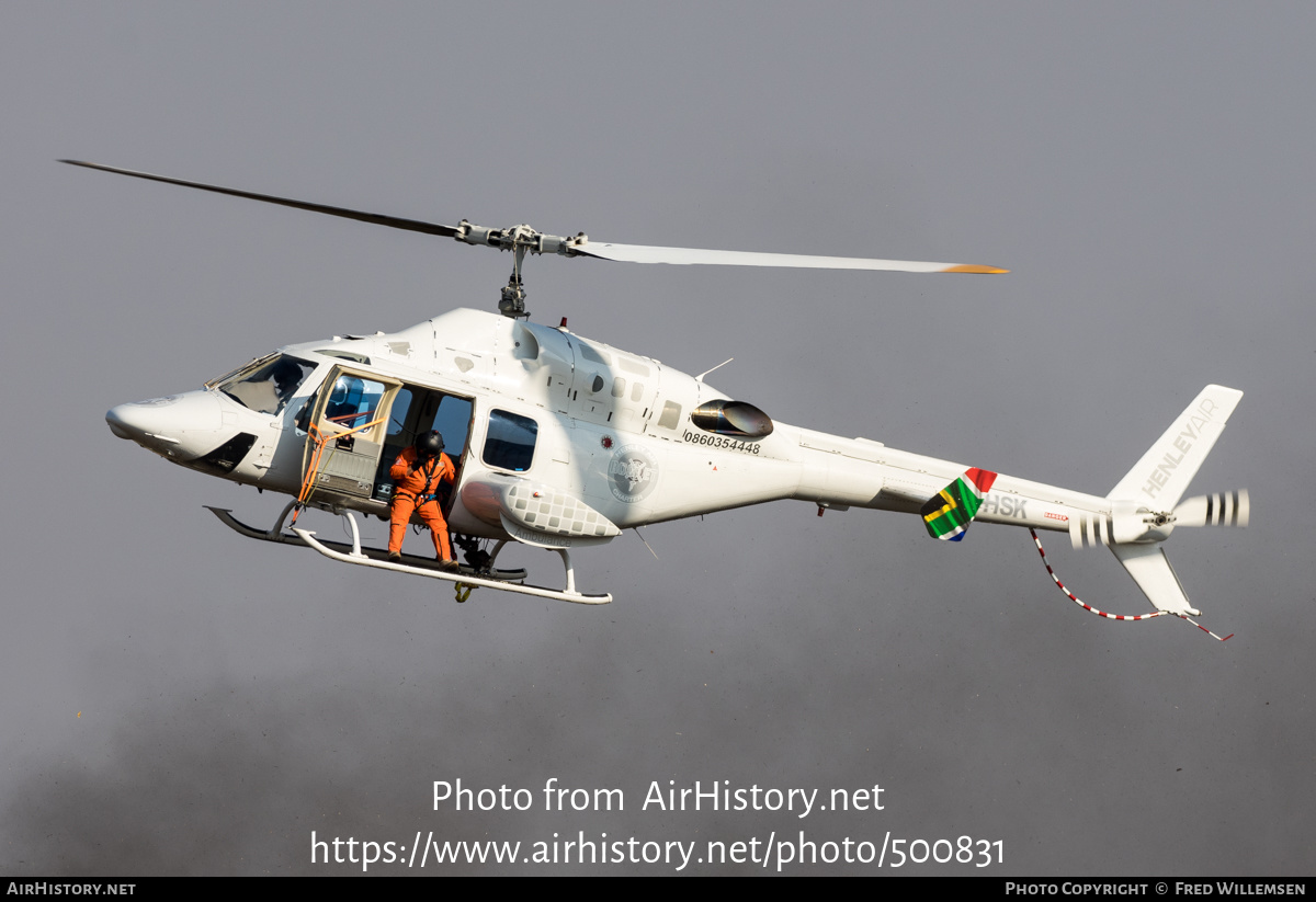 Aircraft Photo of ZS-HSK | Bell 222UT | Henley Air | AirHistory.net #500831