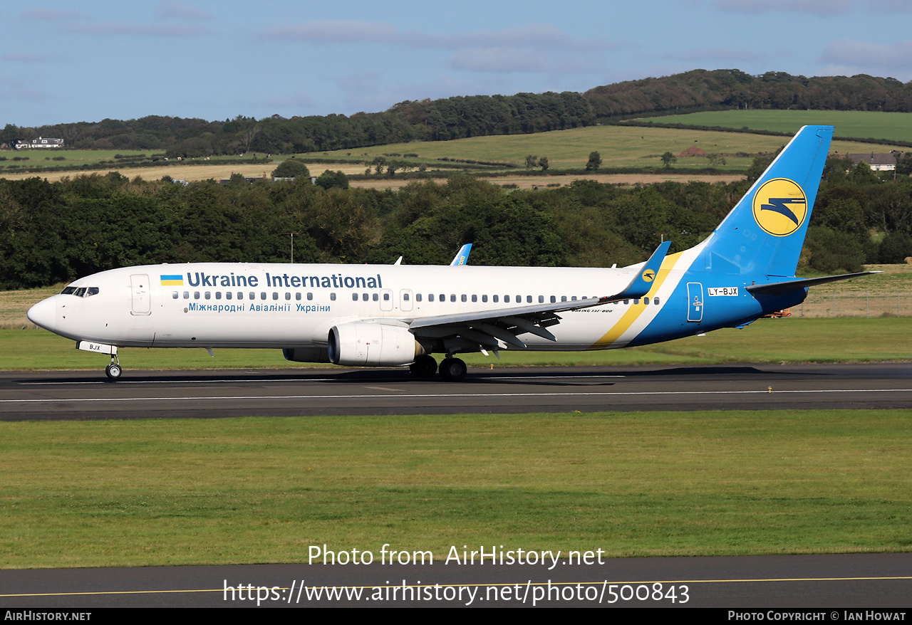 Aircraft Photo of LY-BJX | Boeing 737-8Q8 | Ukraine International Airlines | AirHistory.net #500843