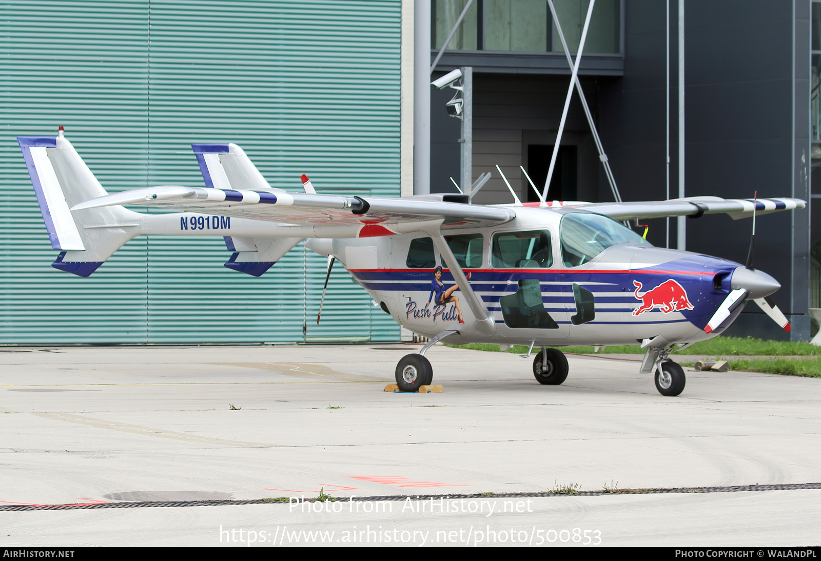 Aircraft Photo of N991DM | Cessna 337D Super Skymaster | Red Bull | AirHistory.net #500853