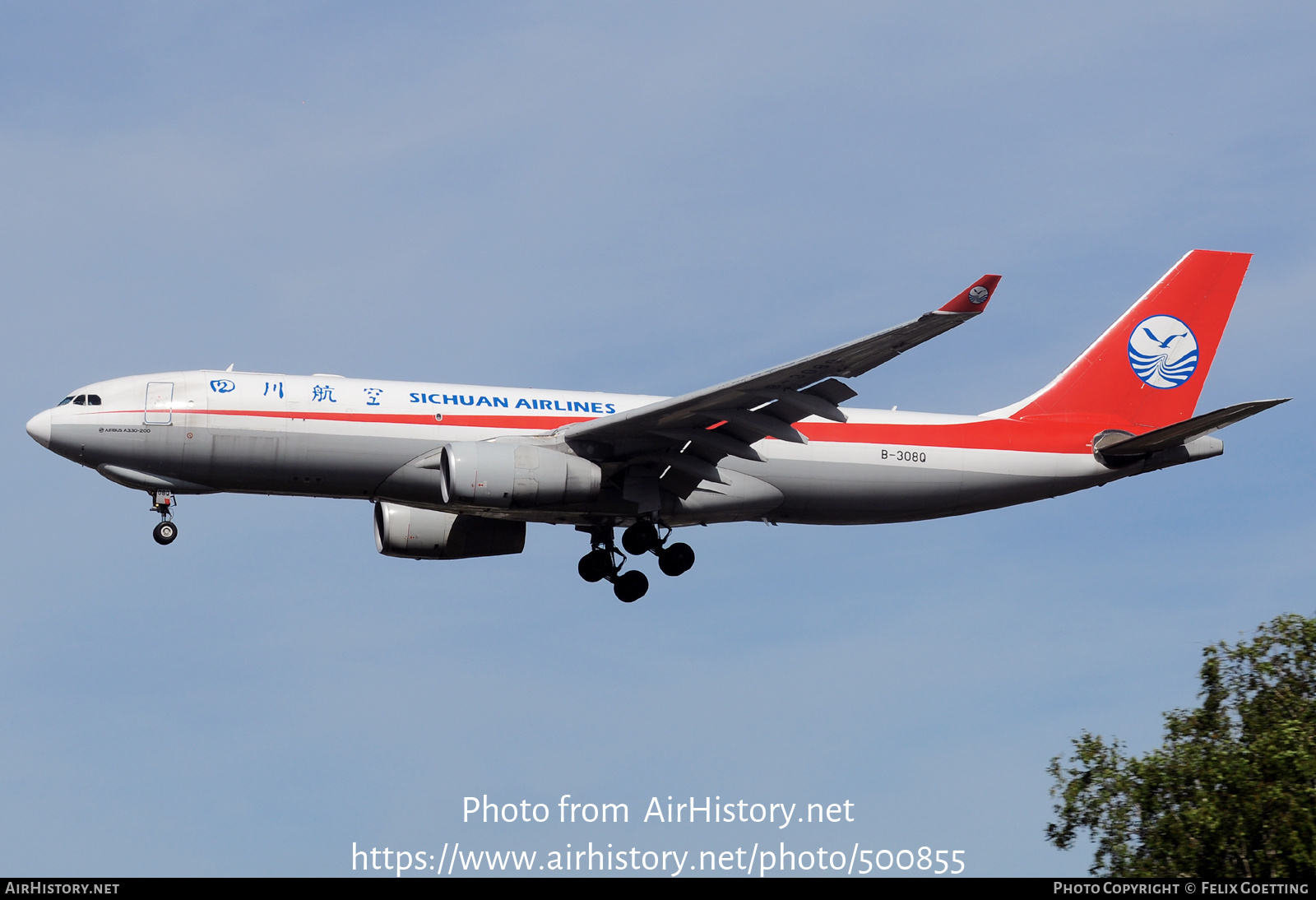 Aircraft Photo of B-308Q | Airbus A330-243F | Sichuan Airlines | AirHistory.net #500855