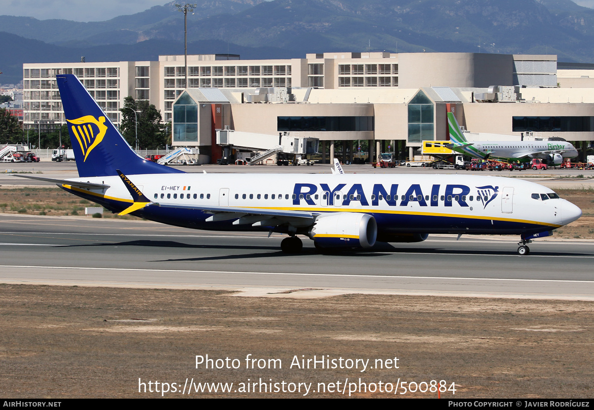 Aircraft Photo of EI-HEY | Boeing 737-8200 Max 200 | Ryanair | AirHistory.net #500884