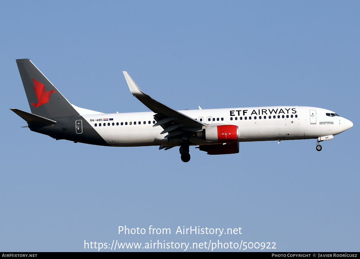 Aircraft Photo of 9A-ABC | Boeing 737-8Q8 | ETF Airways | AirHistory.net #500922