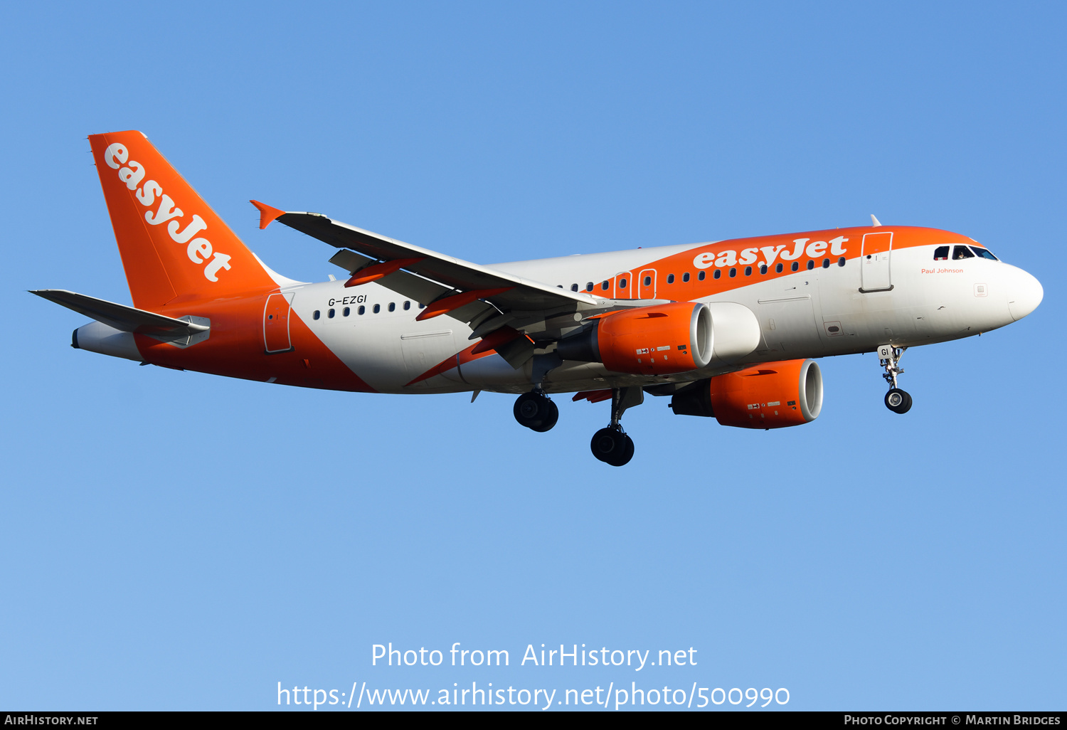 Aircraft Photo of G-EZGI | Airbus A319-111 | EasyJet | AirHistory.net #500990