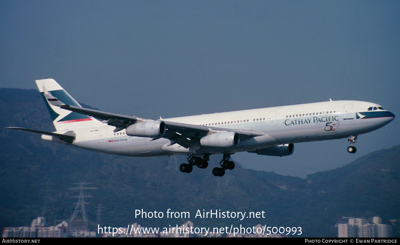 Aircraft Photo of VR-HMU | Airbus A340-211 | Cathay Pacific Airways | AirHistory.net #500993