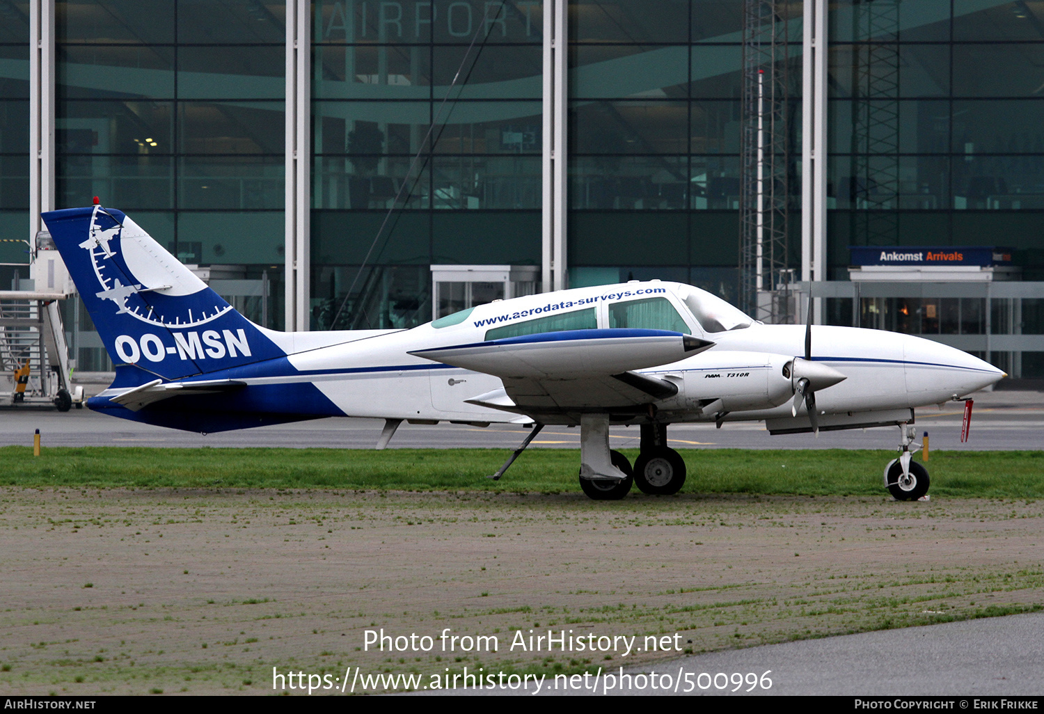 Aircraft Photo of OO-MSN | Cessna T310R | Aerodata Surveys | AirHistory.net #500996