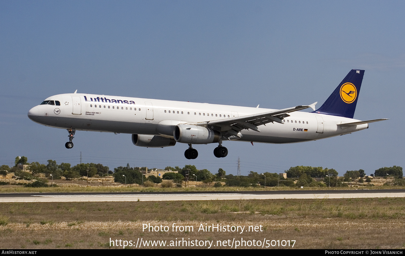 Aircraft Photo of D-AIRE | Airbus A321-131 | Lufthansa | AirHistory.net #501017