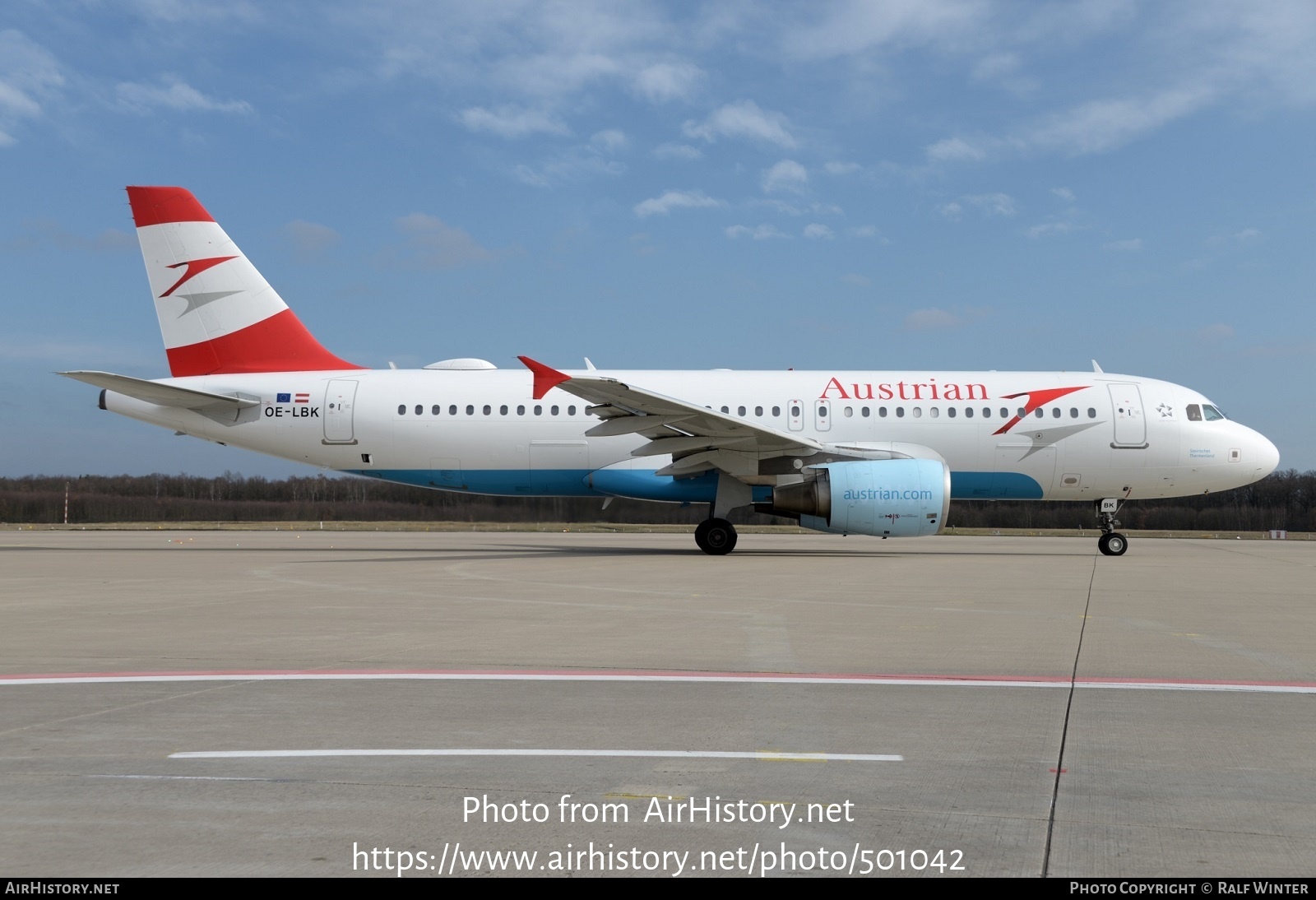 Aircraft Photo of OE-LBK | Airbus A320-214 | Austrian Airlines | AirHistory.net #501042