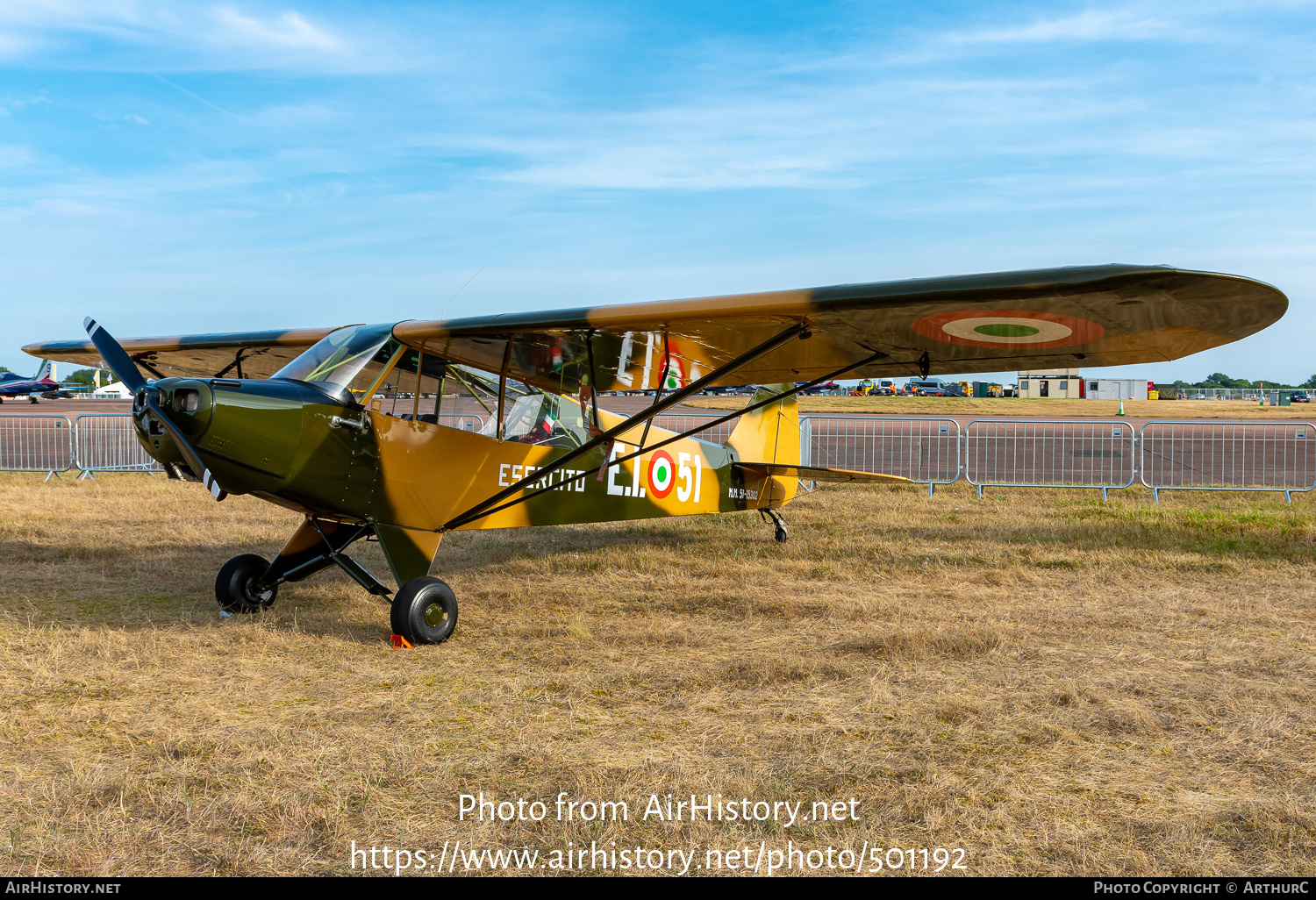 Aircraft Photo of G-BJTP / 51-15302 | Piper L-18C Super Cub | Italy - Army | AirHistory.net #501192