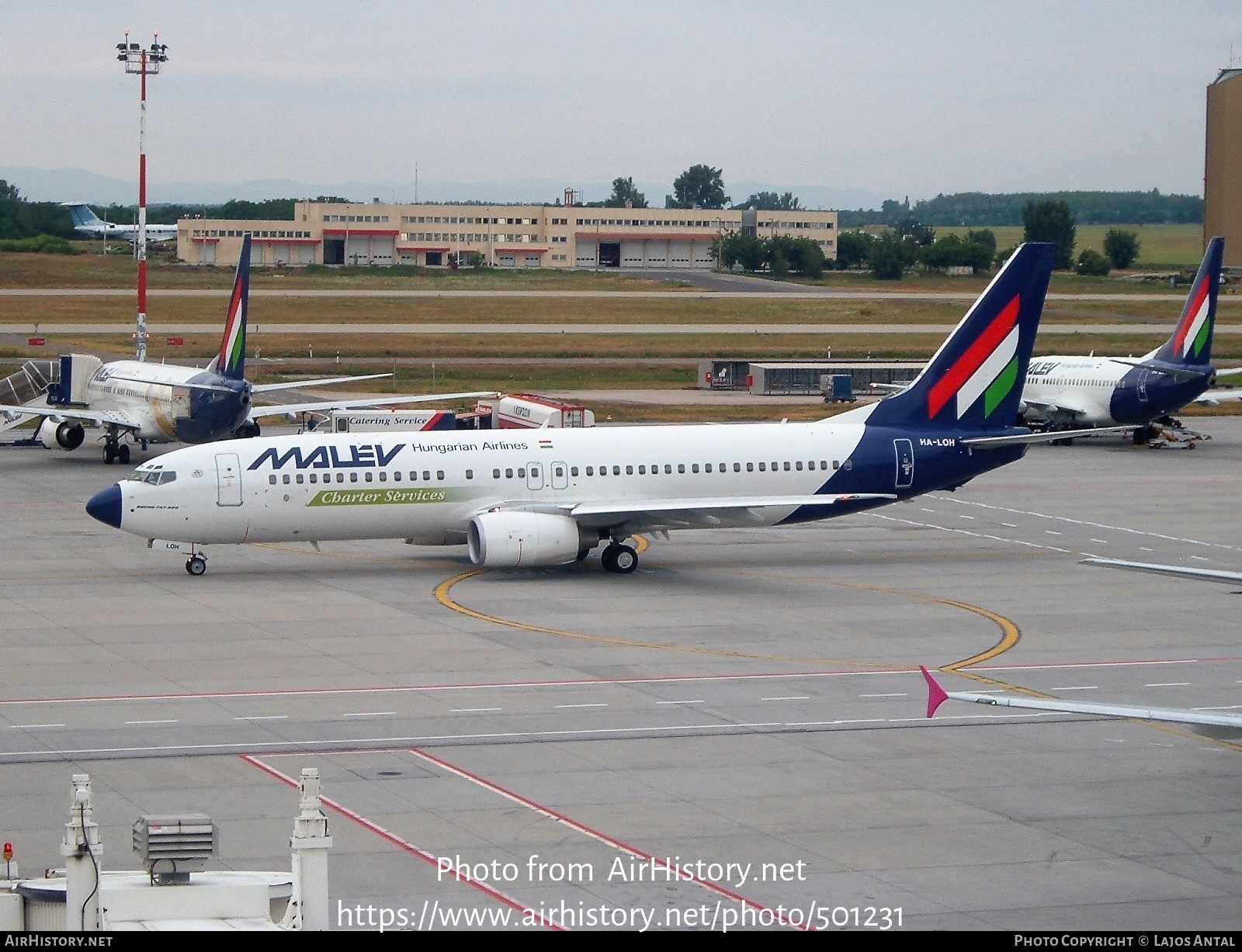 Aircraft Photo of HA-LOH | Boeing 737-83N | Malev - Hungarian Airlines Charter Services | AirHistory.net #501231