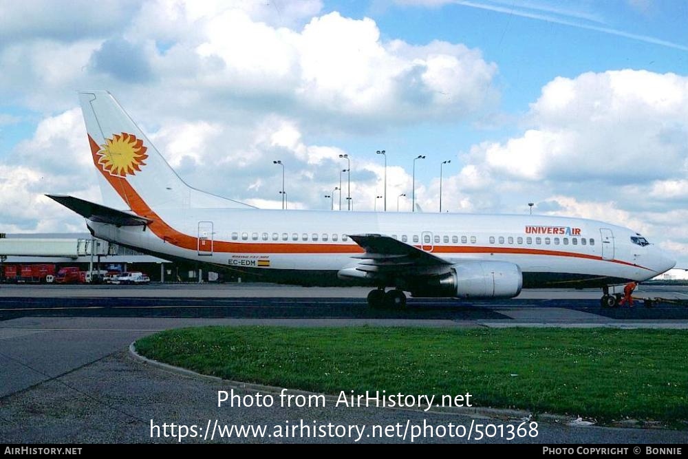 Aircraft Photo of EC-EDM | Boeing 737-3Q8 | Universair | AirHistory.net #501368