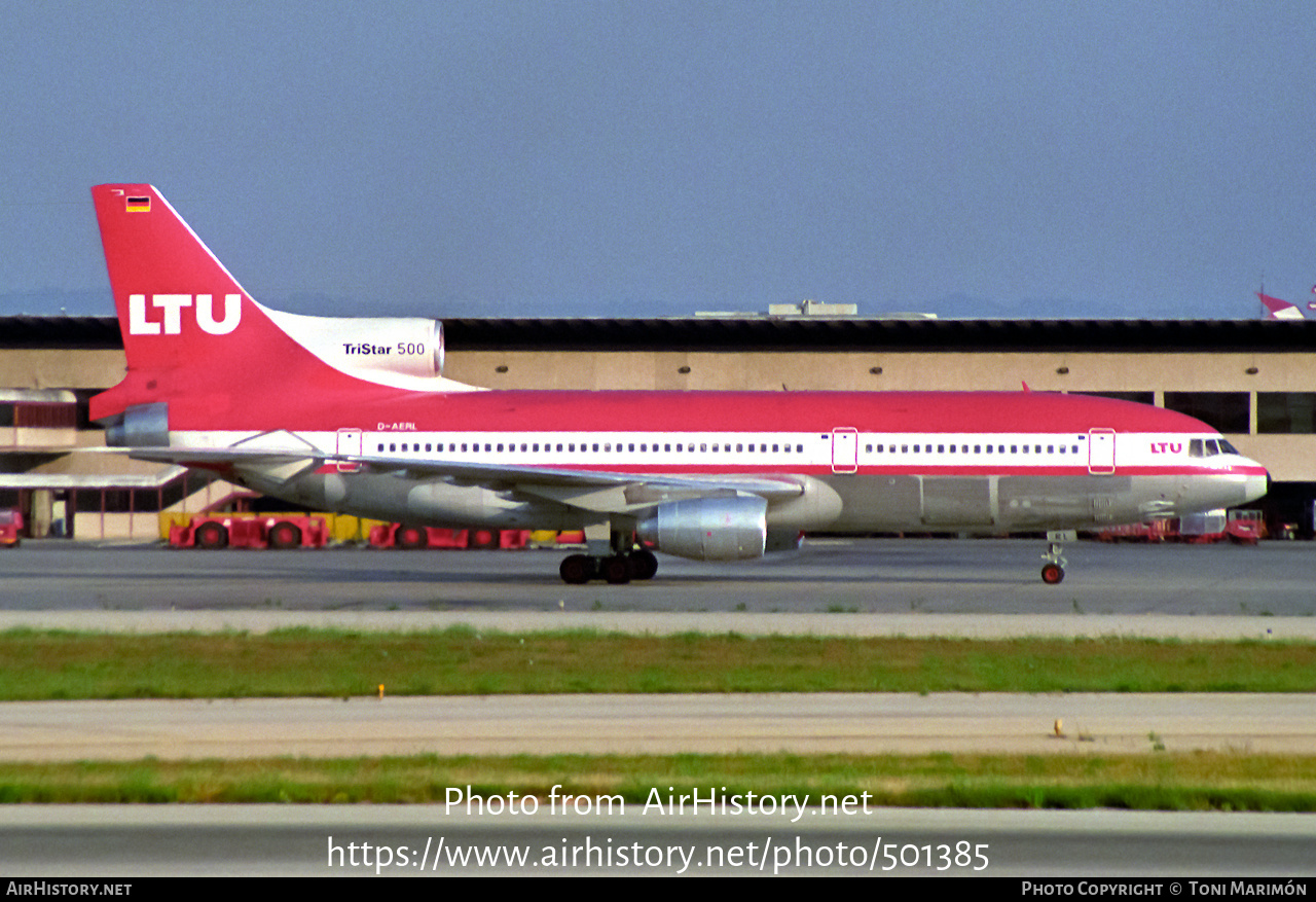 Aircraft Photo of D-AERL | Lockheed L-1011-385-3 TriStar 500 | LTU - Lufttransport-Unternehmen | AirHistory.net #501385