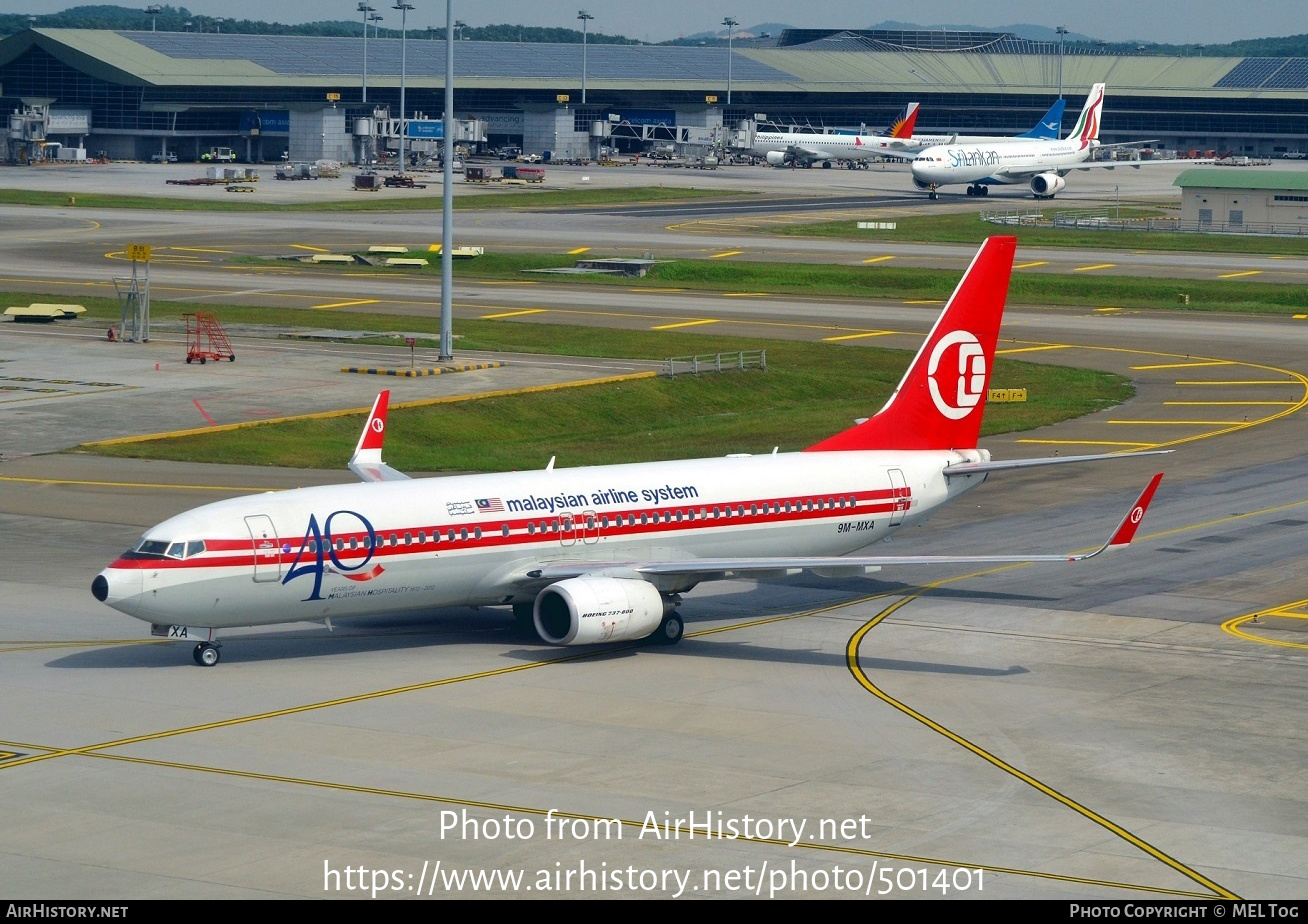 Aircraft Photo of 9M-MXA | Boeing 737-8H6 | Malaysia Airlines | Malaysian Airline System - MAS | AirHistory.net #501401