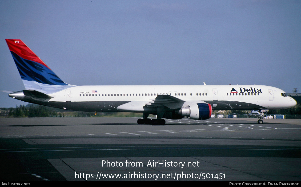 Aircraft Photo of N640DL | Boeing 757-232 | Delta Air Lines | AirHistory.net #501451