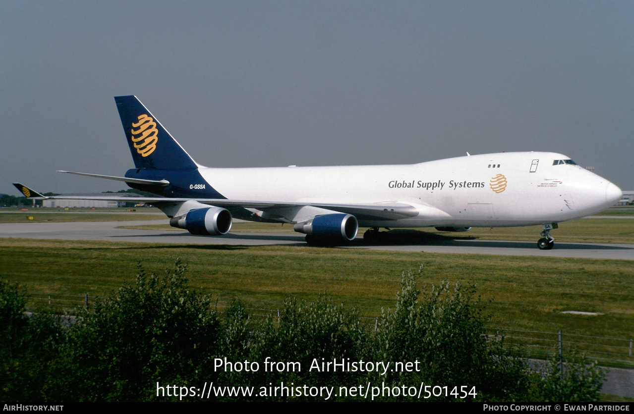 Aircraft Photo of G-GSSA | Boeing 747-47UF/SCD | Global Supply Systems | AirHistory.net #501454