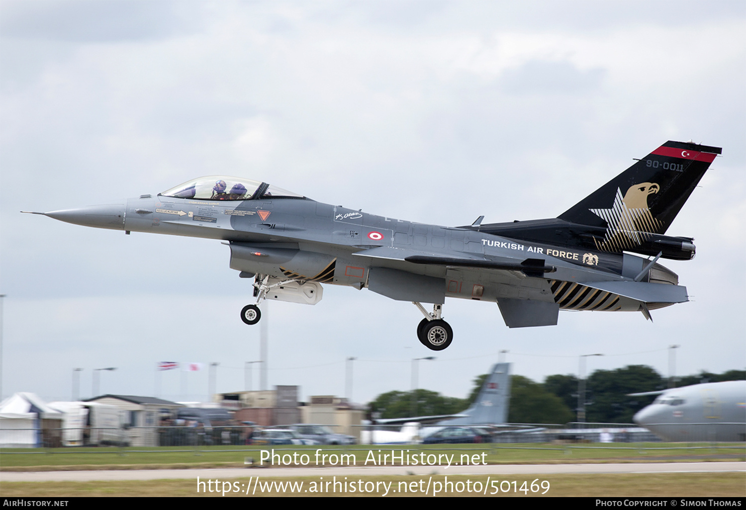 Aircraft Photo of 90-0011 | General Dynamics F-16CG Night Falcon | Turkey - Air Force | AirHistory.net #501469