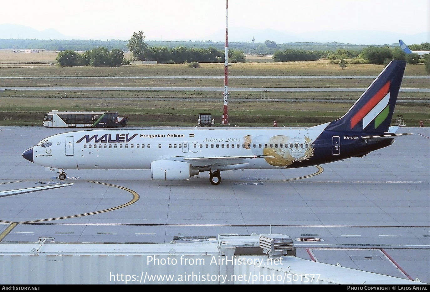 Aircraft Photo of HA-LOK | Boeing 737-8Q8 | Malév - Hungarian Airlines | AirHistory.net #501577