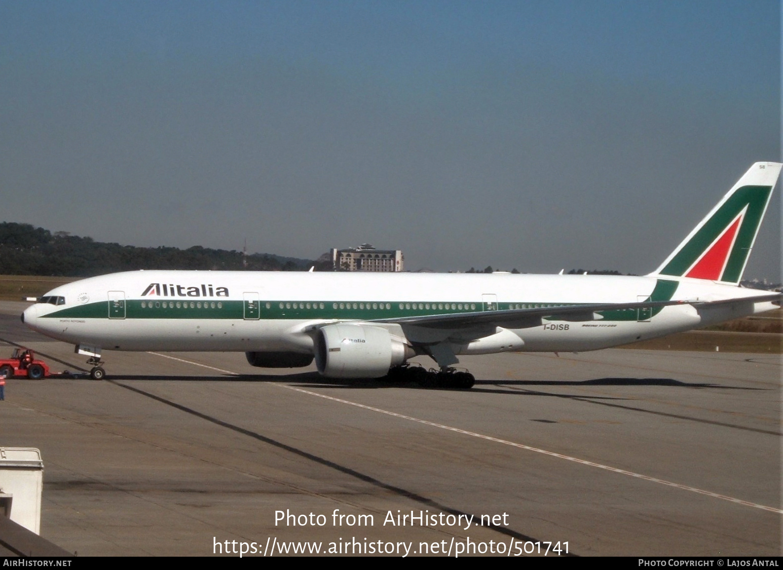 Aircraft Photo of I-DISB | Boeing 777-243/ER | Alitalia | AirHistory.net #501741