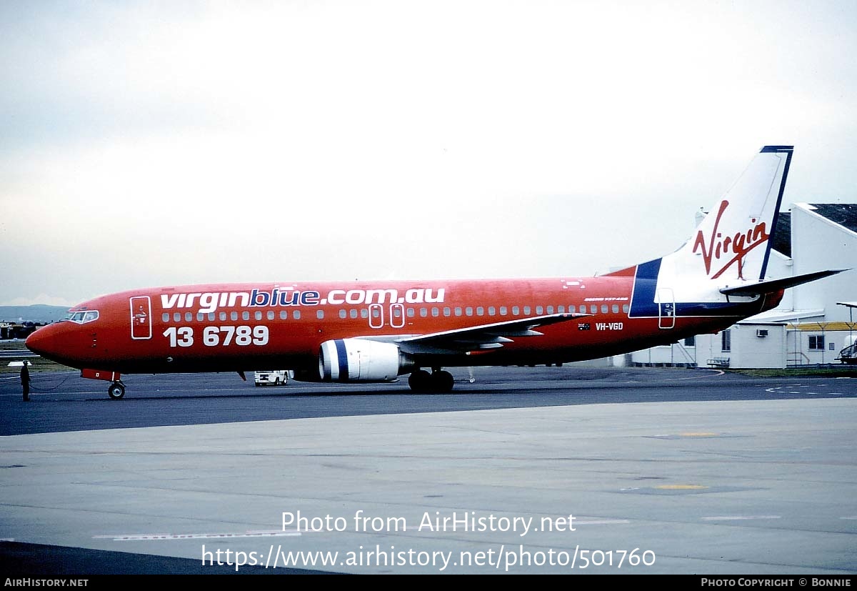 Aircraft Photo of VH-VGD | Boeing 737-4Y0 | Virgin Blue Airlines | AirHistory.net #501760