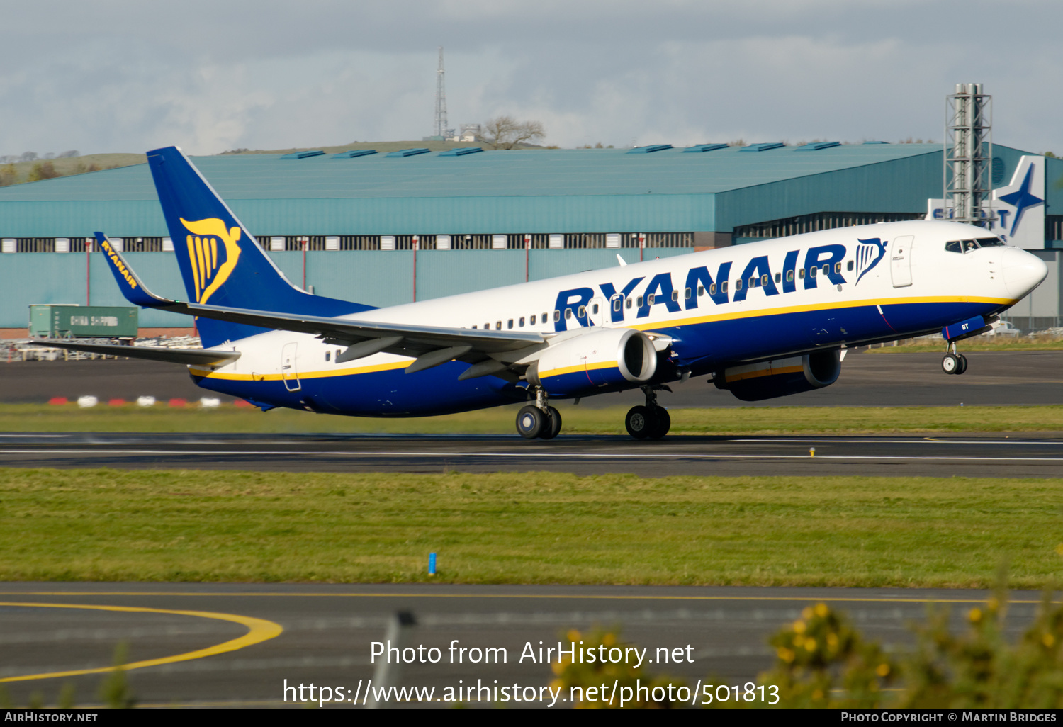 Aircraft Photo of EI-EBT | Boeing 737-8AS | Ryanair | AirHistory.net #501813