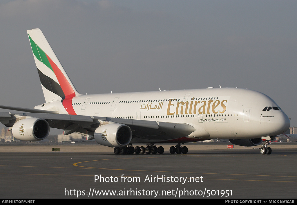 Aircraft Photo of F-WWDD | Airbus A380-841 | Emirates | AirHistory.net #501951