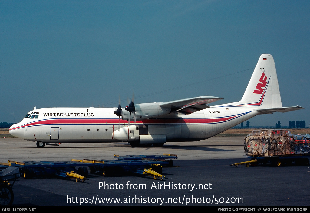 Aircraft Photo of D-ACWF | Lockheed L-100-30 Hercules (382G) | WF - Wirtschaftsflug | AirHistory.net #502011