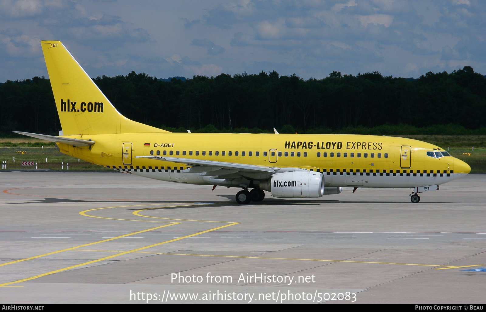 Aircraft Photo of D-AGET | Boeing 737-75B | Hapag-Lloyd Express | AirHistory.net #502083