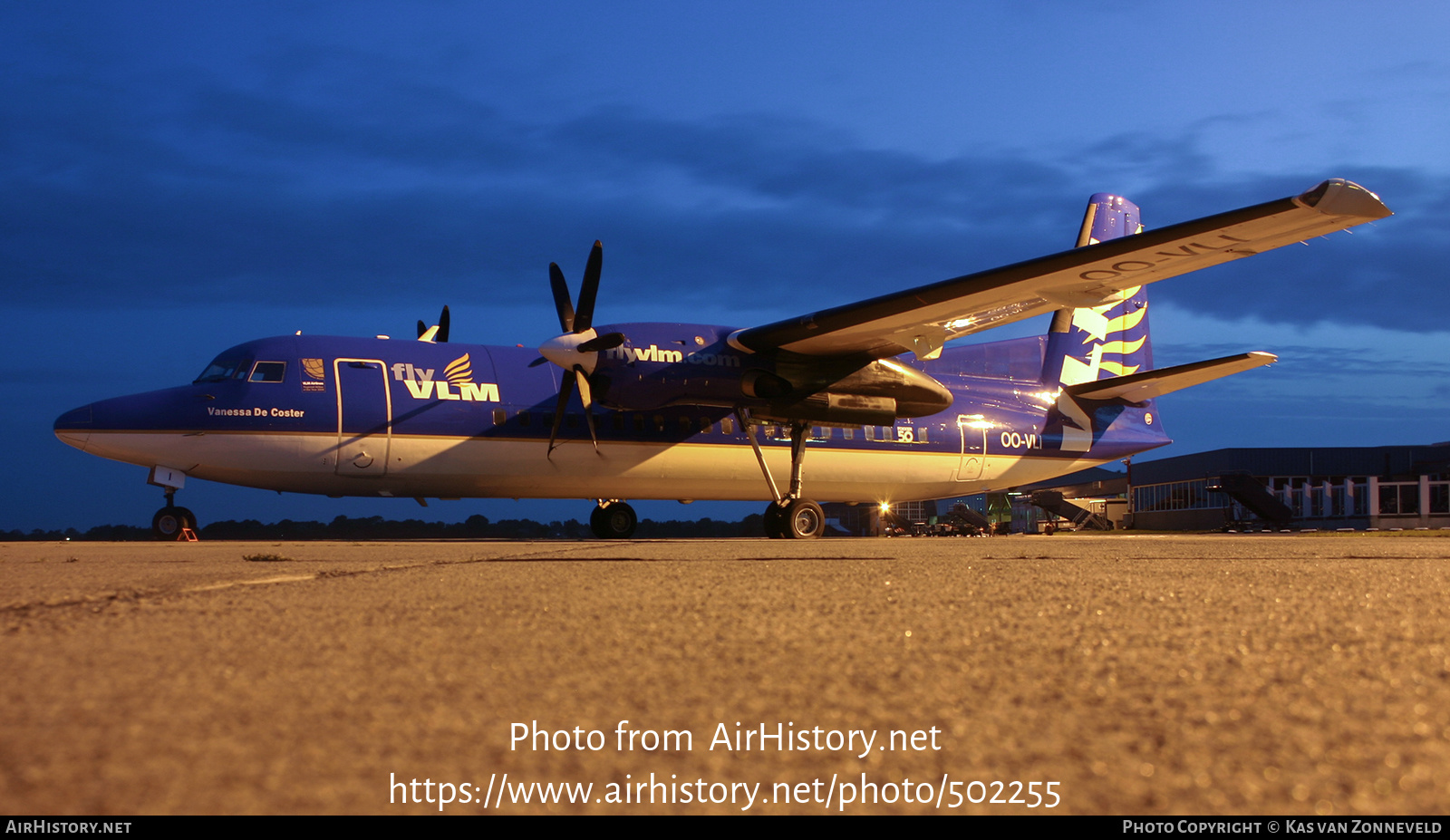 Aircraft Photo of OO-VLI | Fokker 50 | VLM Airlines | AirHistory.net #502255