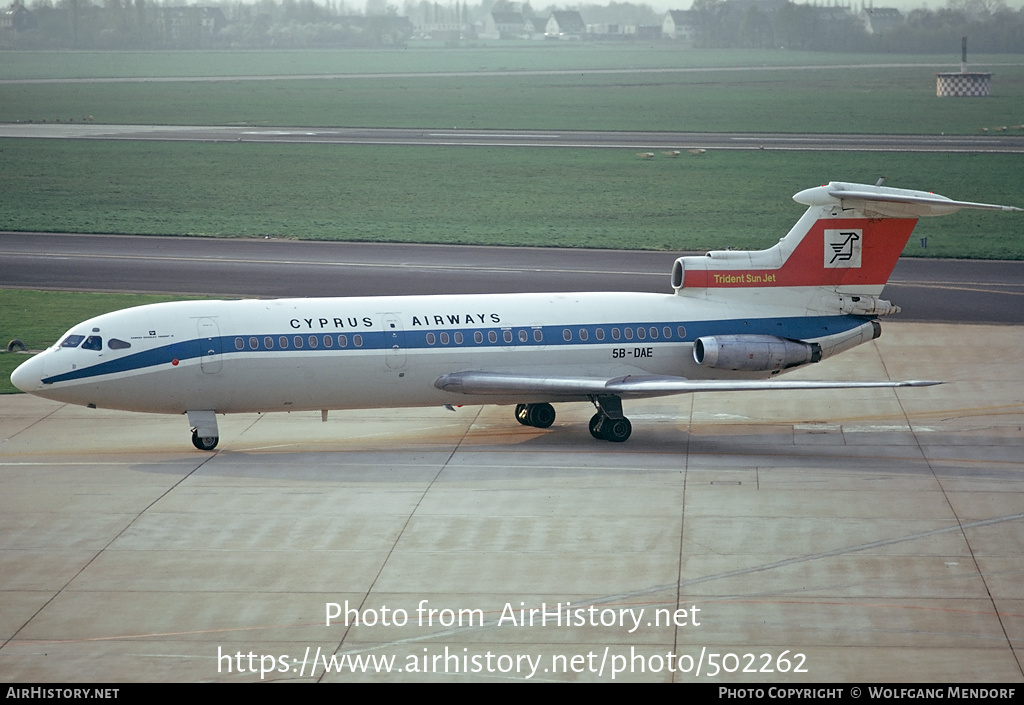 Aircraft Photo Of 5B-DAE | Hawker Siddeley HS-121 Trident 1E | Cyprus ...