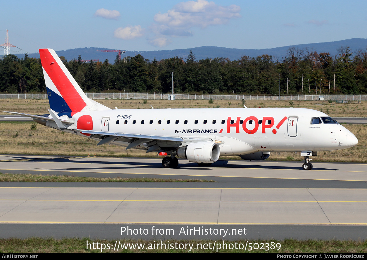 Aircraft Photo of F-HBXC | Embraer 170STD (ERJ-170-100STD) | Hop! | AirHistory.net #502389