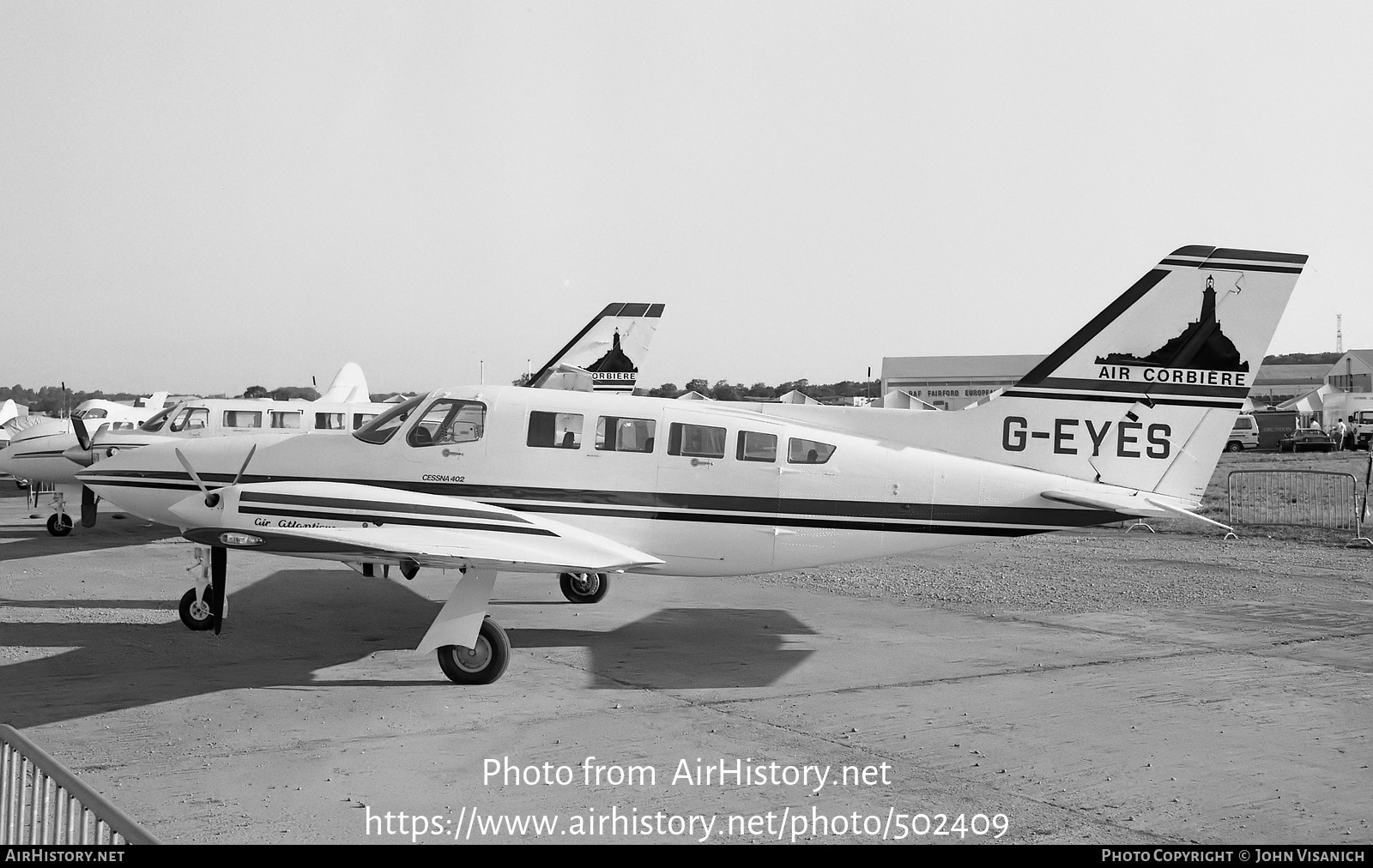 Aircraft Photo of G-EYES | Cessna 402C | Air Corbiere | AirHistory.net #502409