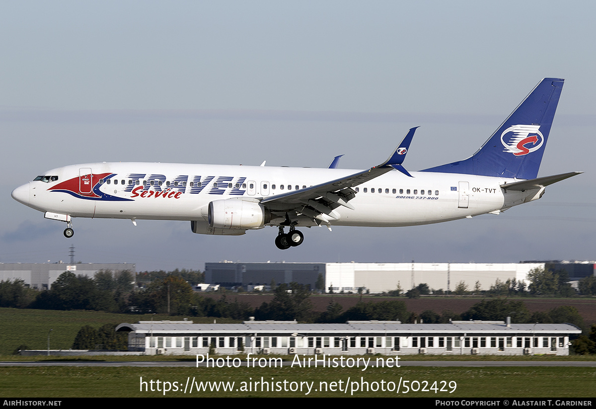 Aircraft Photo of OK-TVT | Boeing 737-86N | Travel Service | AirHistory.net #502429