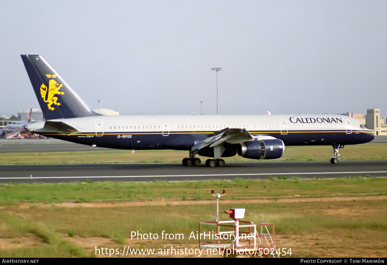 Aircraft Photo of G-BPEE | Boeing 757-236 | Caledonian Airways | AirHistory.net #502454