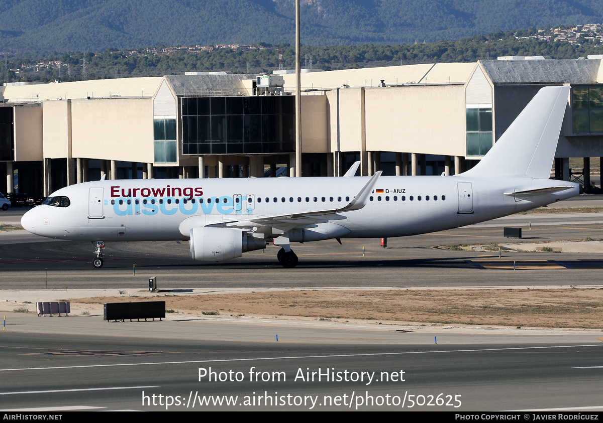 Aircraft Photo of D-AIUZ | Airbus A320-214 | Eurowings Discover | AirHistory.net #502625