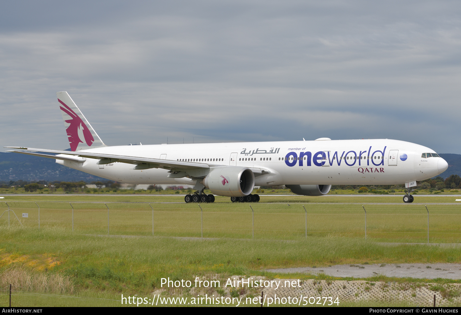 Aircraft Photo of A7-BAF | Boeing 777-3DZ/ER | Qatar Airways | AirHistory.net #502734