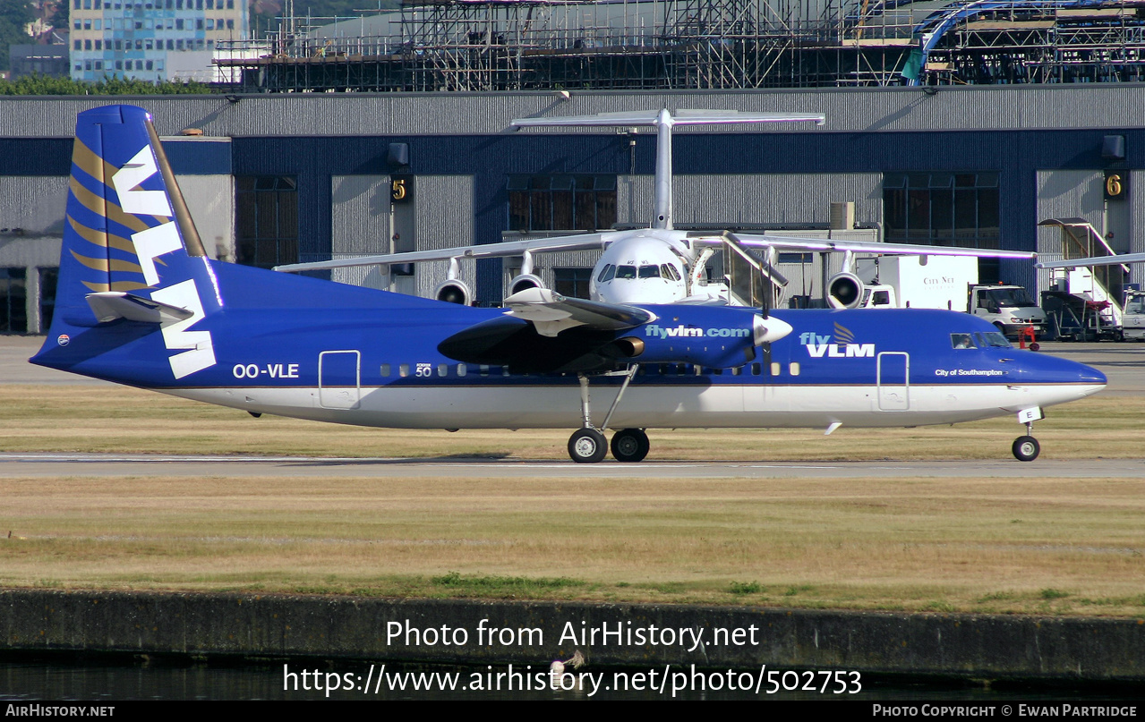 Aircraft Photo of OO-VLE | Fokker 50 | VLM Airlines | AirHistory.net #502753