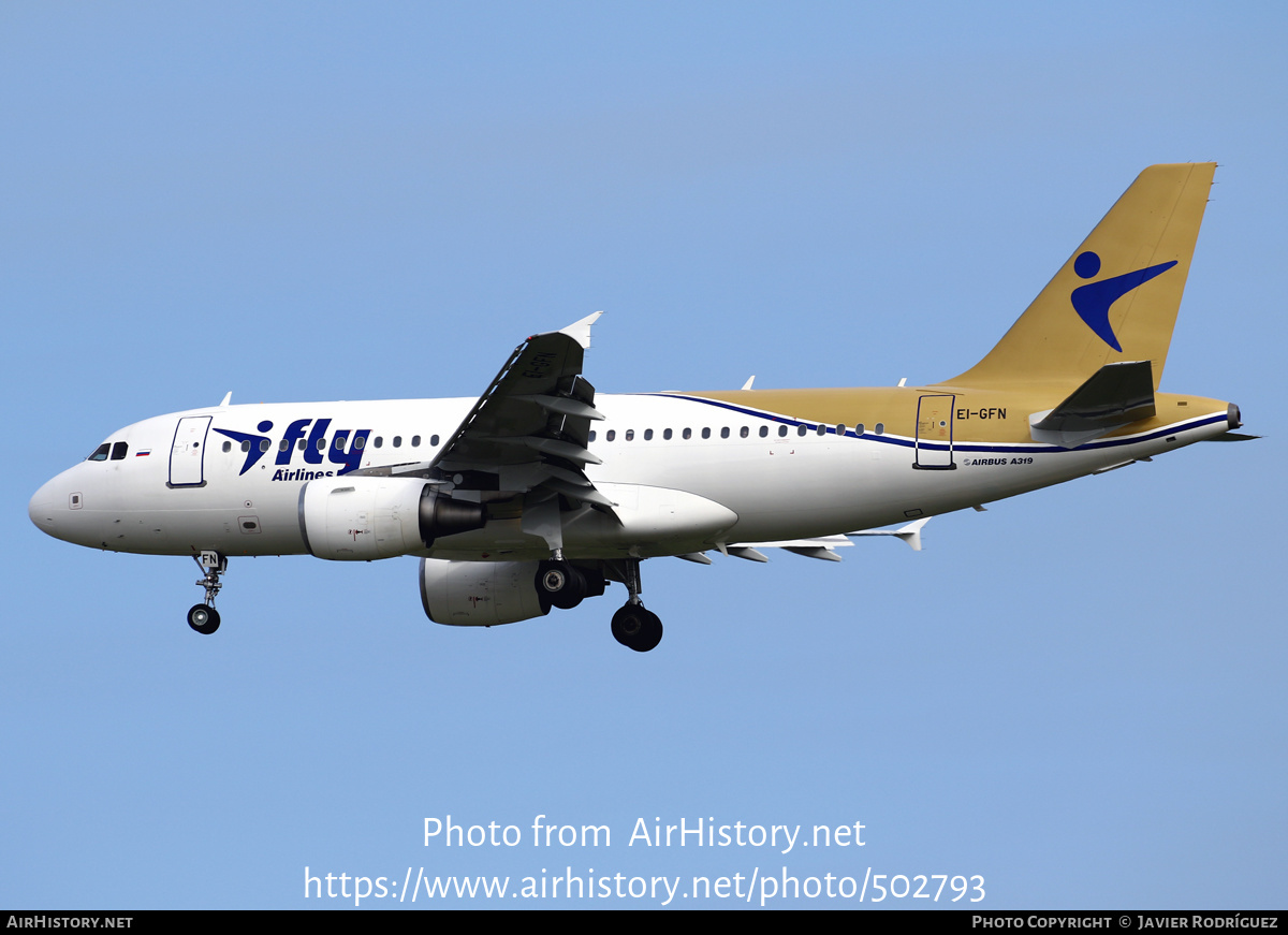 Aircraft Photo of EI-GFN | Airbus A319-112 | I-Fly Airlines | AirHistory.net #502793