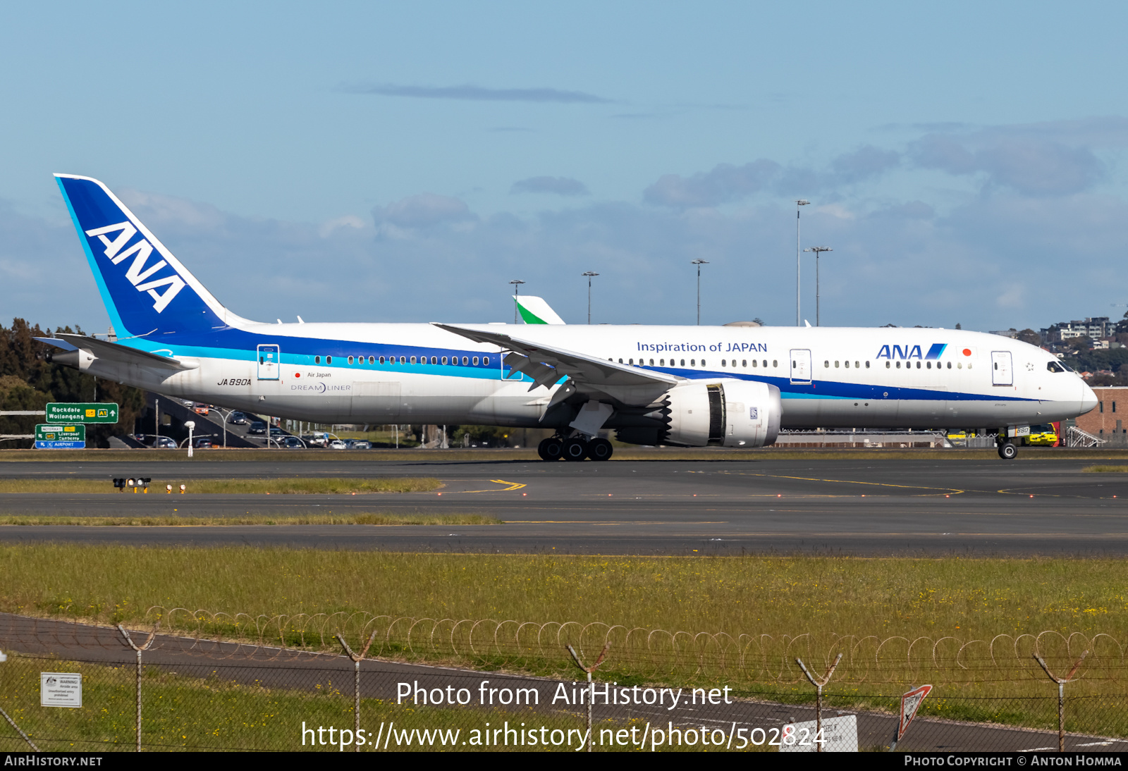 Aircraft Photo of JA890A | Boeing 787-9 Dreamliner | All Nippon Airways - ANA | AirHistory.net #502824