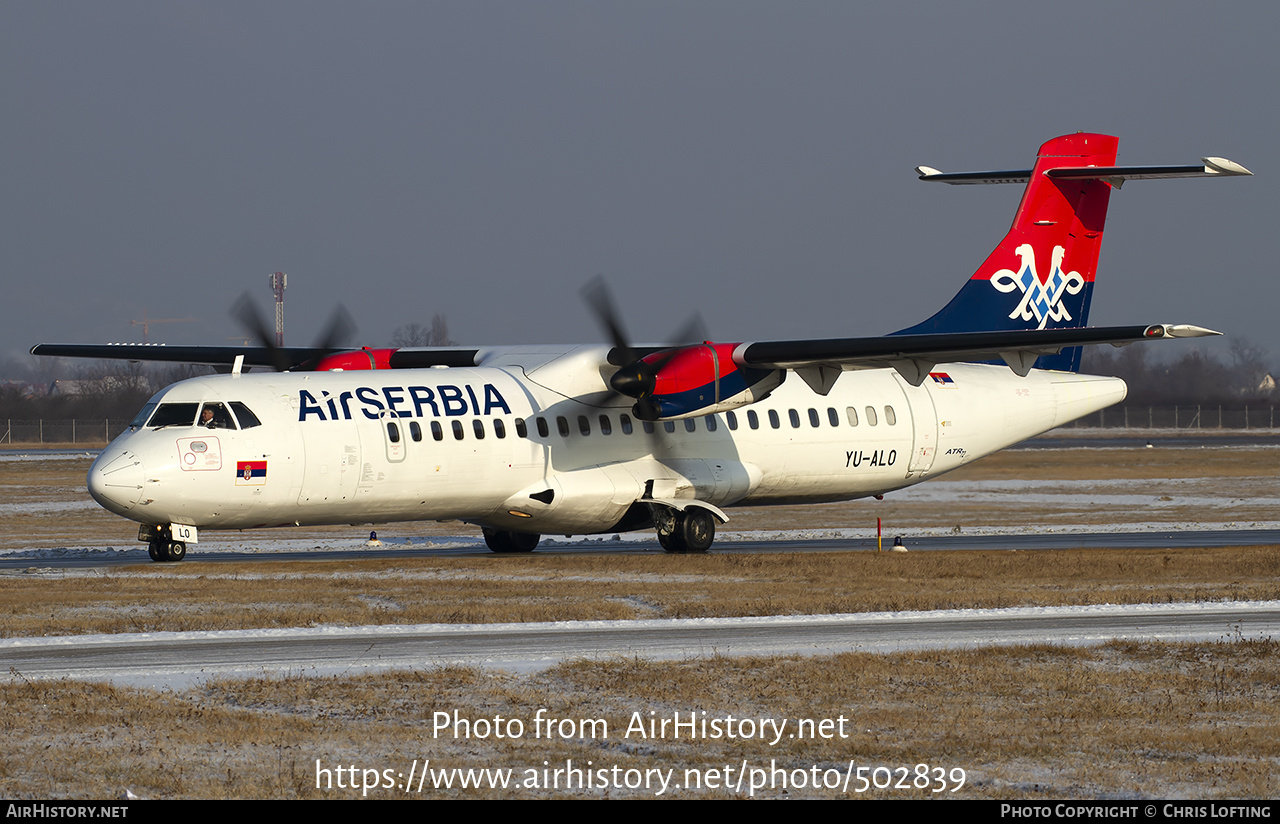 Aircraft Photo of YU-ALO | ATR ATR-72-201 | Air Serbia | AirHistory.net #502839