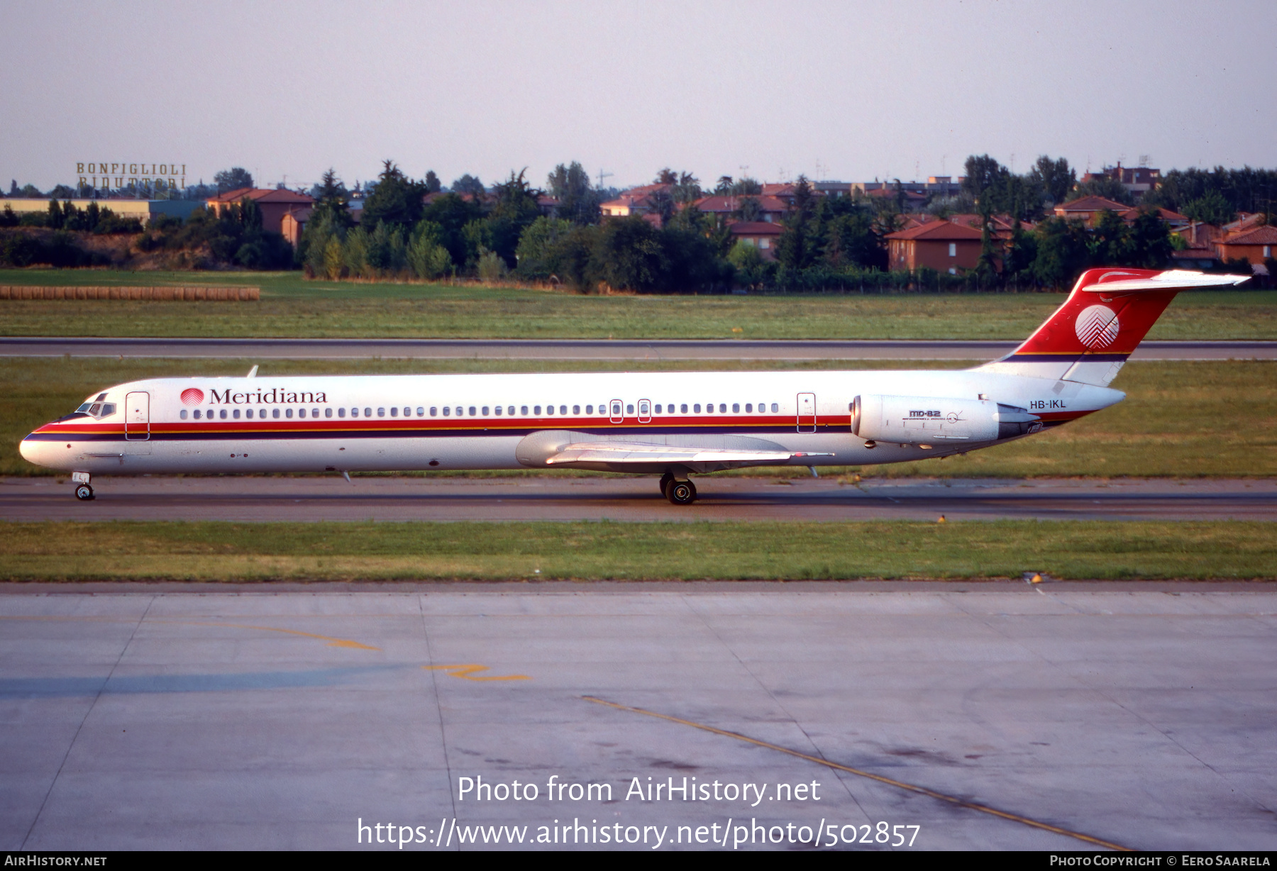 Aircraft Photo of HB-IKL | McDonnell Douglas MD-82 (DC-9-82) | Meridiana | AirHistory.net #502857