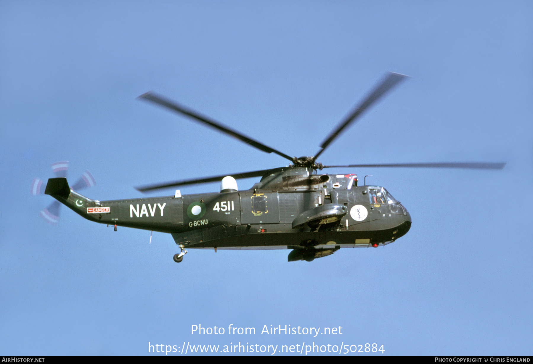 Aircraft Photo of G-BCNU / 4511 | Westland WS-61 Sea King Mk45 | Pakistan - Navy | AirHistory.net #502884